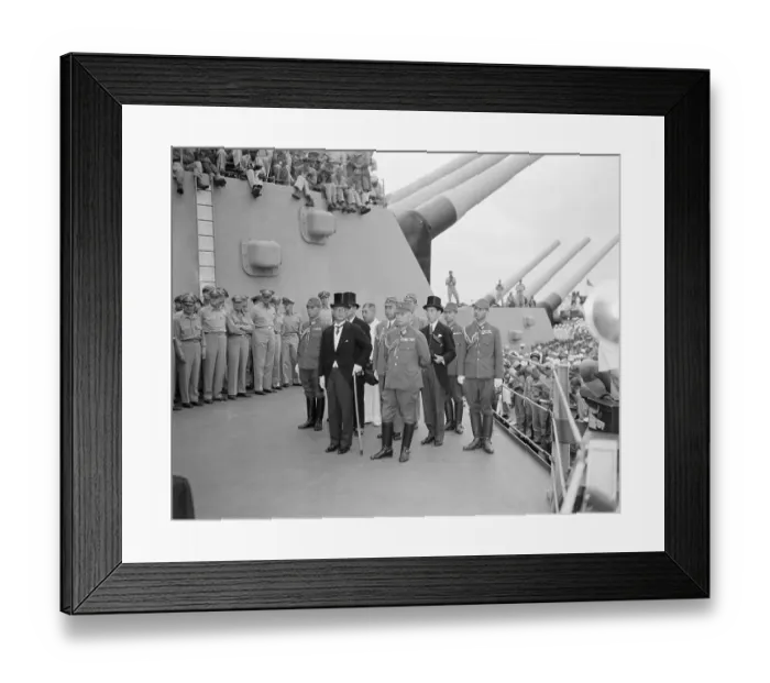 Framed Print : Japanese Delegation to Sign Surrender Papers Framed Print : Japanese Delegation to Sign Surrender Papers