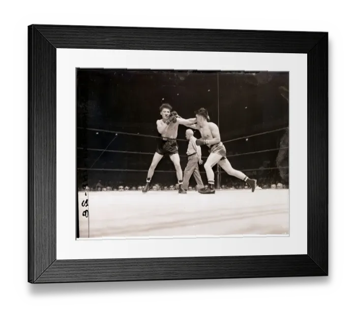 Framed Print : Artie Levine Fighting Sonny Horne Framed Print : Artie Levine Fighting Sonny Horne