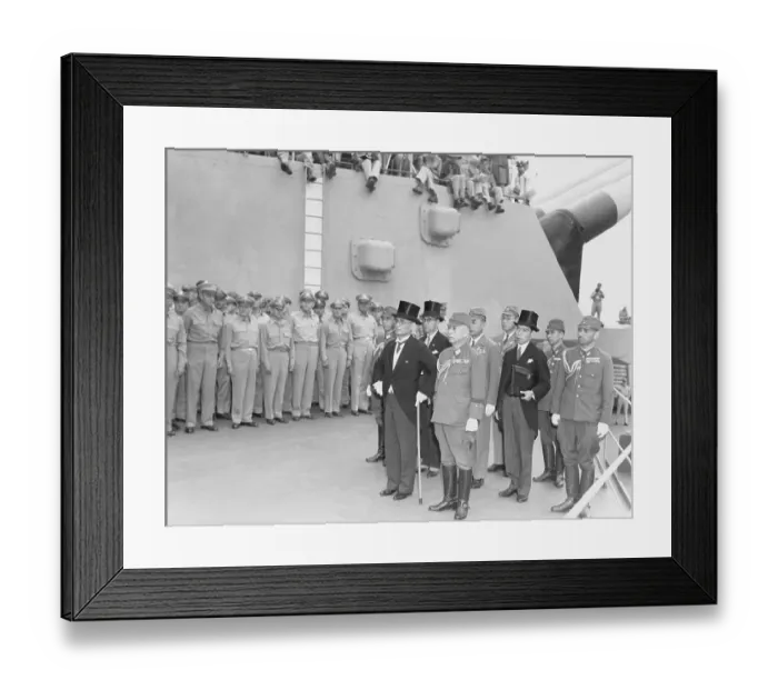 Framed Print : Signatories Arriving at Surrender Ceremony Framed Print : Signatories Arriving at Surrender Ceremony
