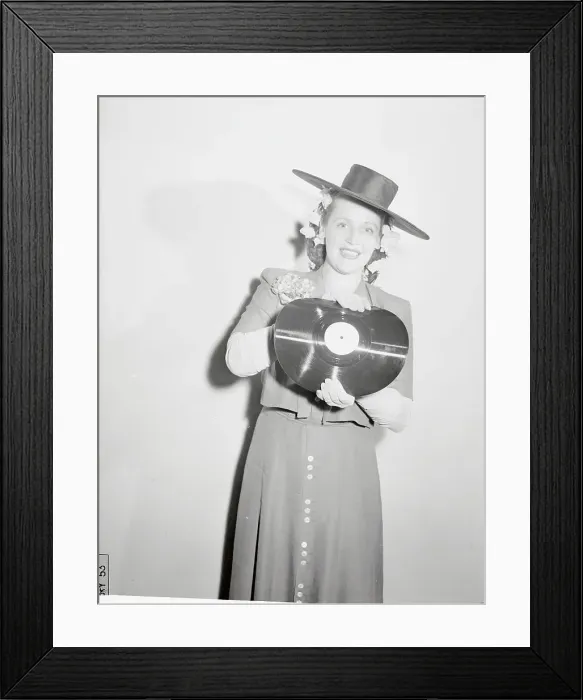 Framed Print : Woman Bending Phonograph Record Framed Print : Woman Bending Phonograph Record