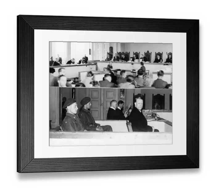 Framed Print : Vidkun Quisling at His Treason Trial Framed Print : Vidkun Quisling at His Treason Trial