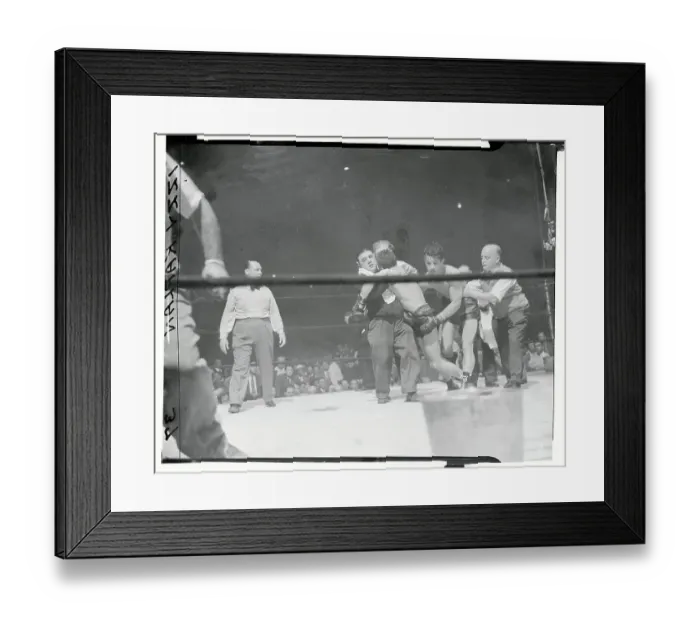 Framed Print : Carrying Freddie Cochrane to His Corner Framed Print : Carrying Freddie Cochrane to His Corner