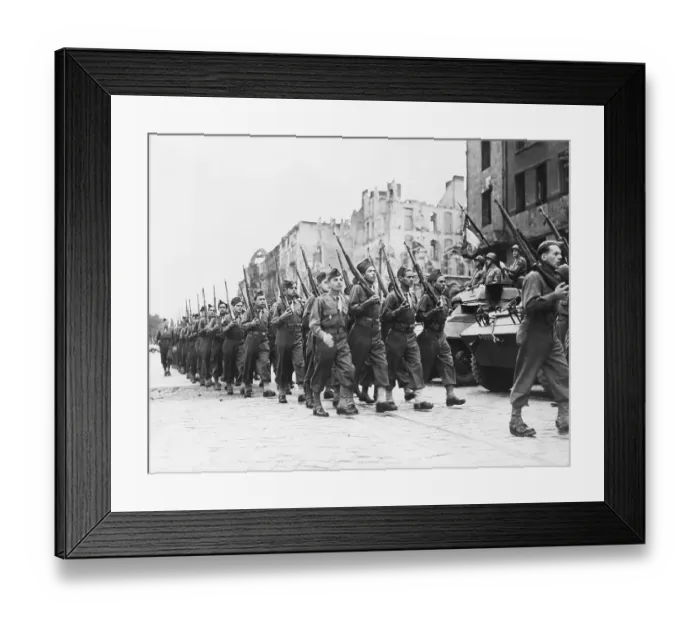 Framed Print : French Take Over Berlin Sector Wwii Framed Print : French Take Over Berlin Sector Wwii