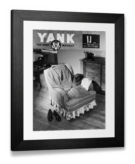Framed Print : Suit on the Cover of Yank Magazine Framed Print : Suit on the Cover of Yank Magazine