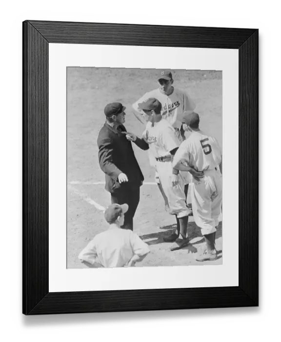 Framed Print : Leo Durocher Arguing with an Umpire Framed Print : Leo Durocher Arguing with an Umpire