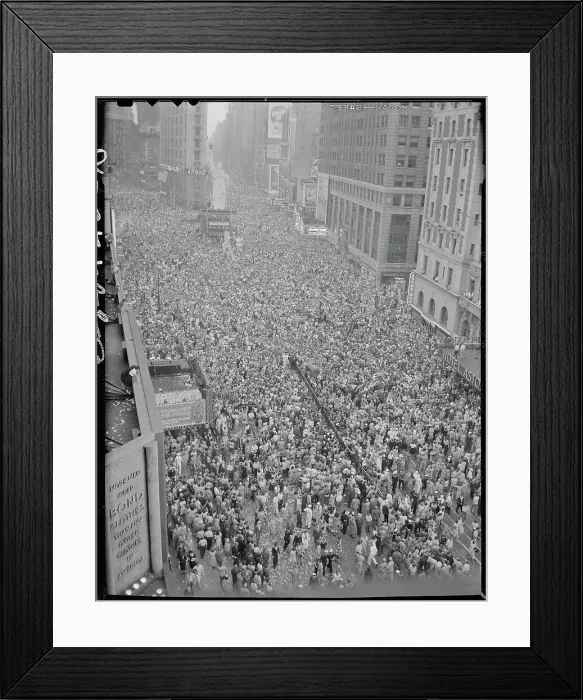 Framed Print : View Of Times Square At End Of Wwii Framed Print : View Of Times Square At End Of Wwii