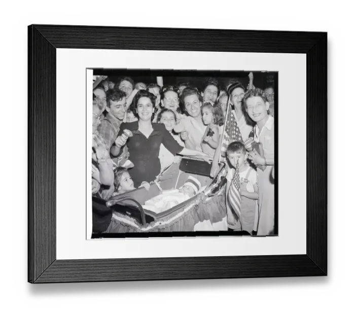 Framed Print : Child Sleeps Thru Victory Celebration Framed Print : Child Sleeps Thru Victory Celebration