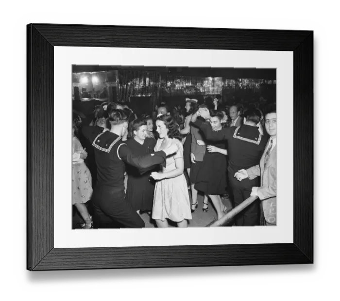 Framed Print : Americans Celebrating Japan's Surrender Framed Print : Americans Celebrating Japan's Surrender