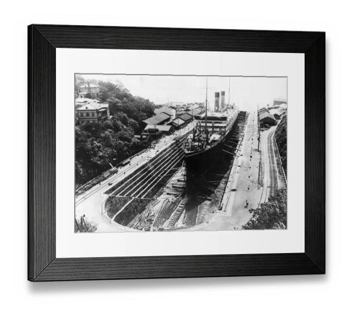Framed Print : Nagasaki Naval Docks Framed Print : Nagasaki Naval Docks