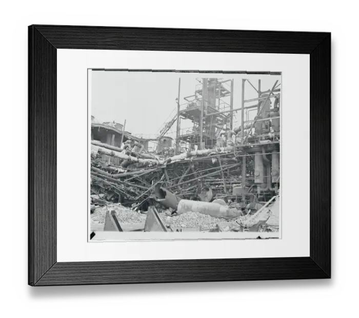 Framed Print : View of Destruction in Germany Framed Print : View of Destruction in Germany