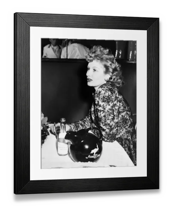 Framed Print : Actress Lucille Ball at the Stork Club Framed Print : Actress Lucille Ball at the Stork Club