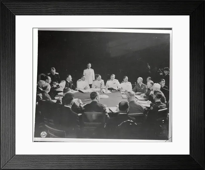 Framed Print : Meeting of American and Russian Chiefs of Staff Framed Print : Meeting of American and Russian Chiefs of Staff