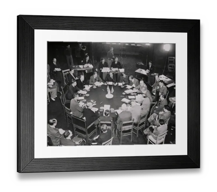 Framed Print : Foreign Ministers Meeting at Big Three Conference Framed Print : Foreign Ministers Meeting at Big Three Conference