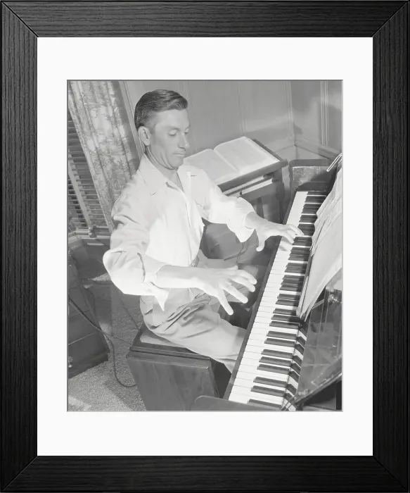 Framed Print : Hoagy Carmichael at the Piano Framed Print : Hoagy Carmichael at the Piano