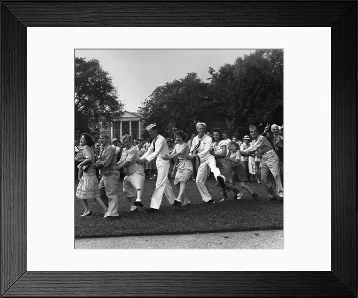 Framed Print : Conga Line by the White House Framed Print : Conga Line by the White House
