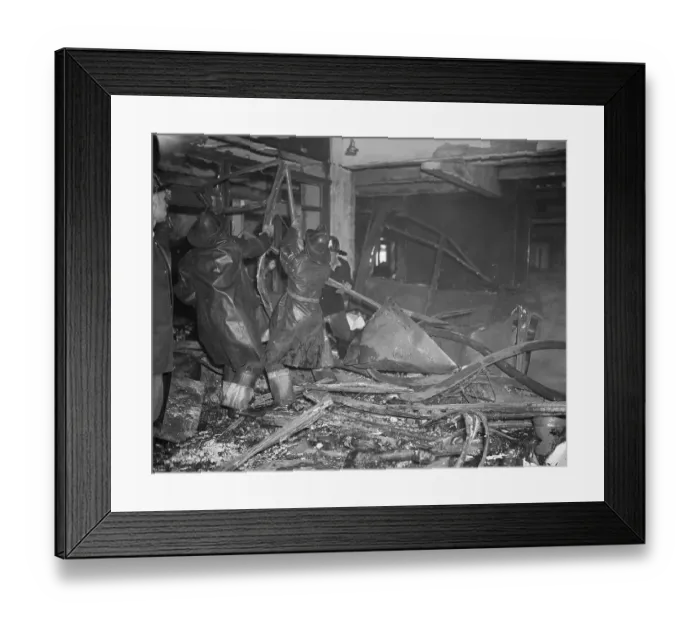 Framed Print : Fire Amidst Wreckage Of Plane In Empire Framed Print : Fire Amidst Wreckage Of Plane In Empire