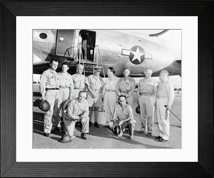 Framed Print : Admiral Nimitz, Center, with Congressmen Framed Print : Admiral Nimitz, Center, with Congressmen