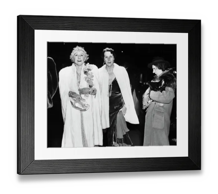 Framed Print : Poor Woman and Wealthy Socialites at the Met Framed Print : Poor Woman and Wealthy Socialites at the Met