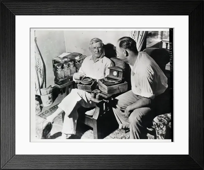 Framed Print : Rancey Oden With Articles From Ships Framed Print : Rancey Oden With Articles From Ships