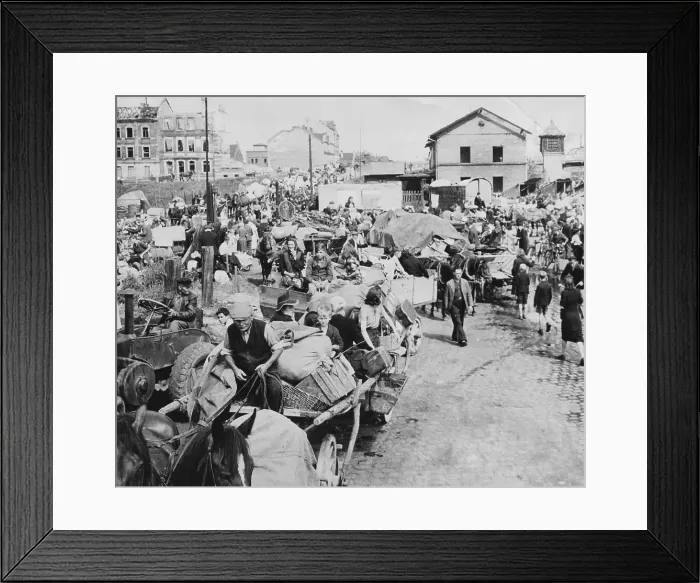 Framed Print : German Civilians Homeward Bound Framed Print : German Civilians Homeward Bound