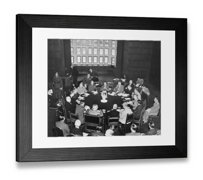 Framed Print : Big Three Conference in Potsdam Framed Print : Big Three Conference in Potsdam