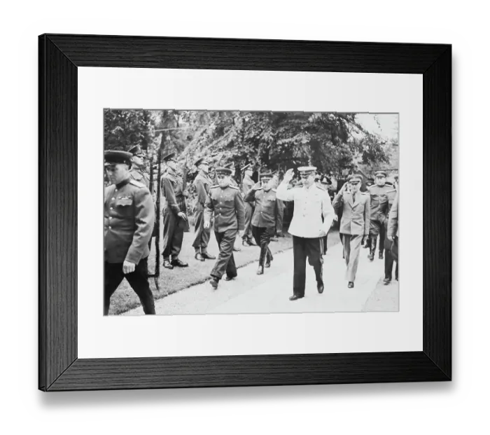 Framed Print : Joseph Stalin at Potsdam Framed Print : Joseph Stalin at Potsdam