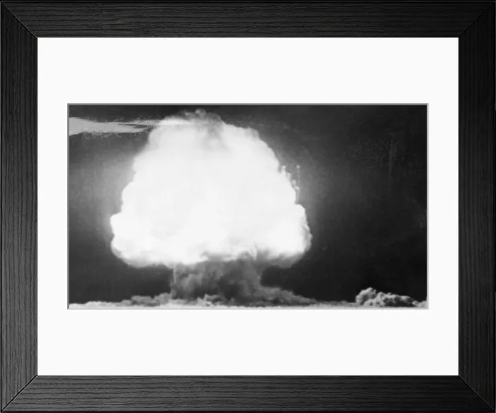 Framed Print : Mushroom Cloud from Atomic Bomb Test Framed Print : Mushroom Cloud from Atomic Bomb Test