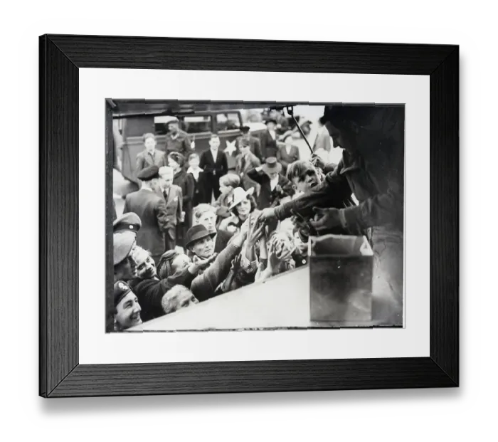 Framed Print : Hungry Germans Storm Canteen Framed Print : Hungry Germans Storm Canteen
