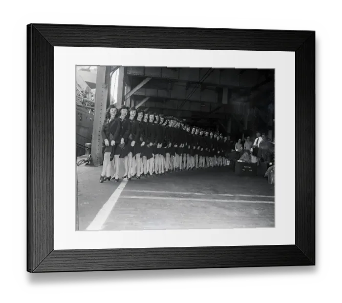 Framed Print : Rockettes Tour With Uso In Line Framed Print : Rockettes Tour With Uso In Line