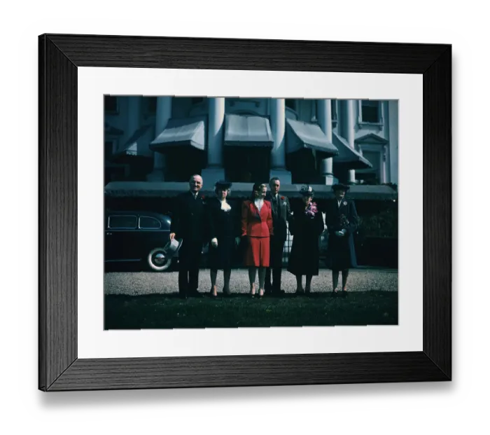 Framed Print : Truman and Family on White House Lawn Framed Print : Truman and Family on White House Lawn