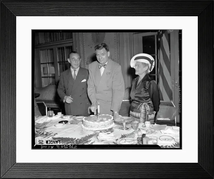 Framed Print : Richard Rodgers, Oscar Hammerstein at Birthday Party Framed Print : Richard Rodgers, Oscar Hammerstein at Birthday Party