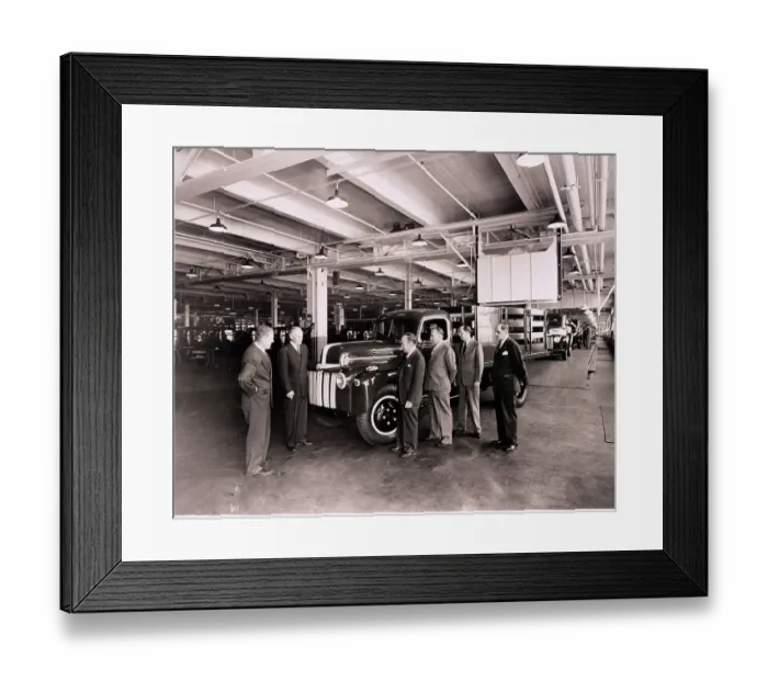 Framed Print : Executives at the Buffalo Ford Plant Framed Print : Executives at the Buffalo Ford Plant