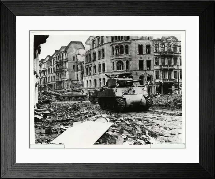Framed Print : War Wrecked Streets of Cologne Framed Print : War Wrecked Streets of Cologne