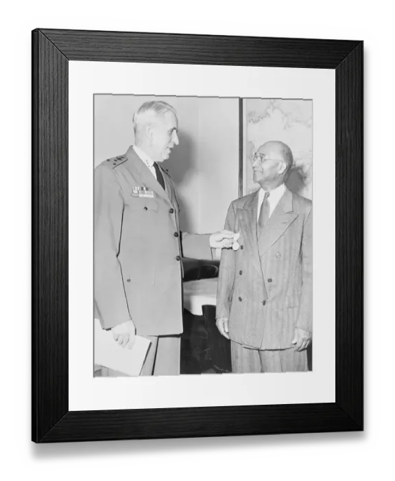 Framed Print : Matthew Henson Receiving Medal