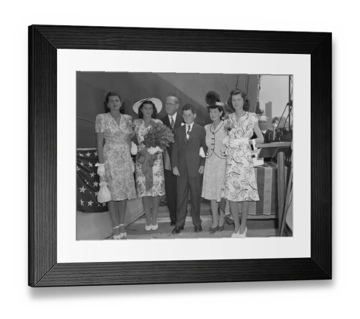 Framed Print : Joseph P. Kennedy Posing with family Members Framed Print : Joseph P. Kennedy Posing with family Members