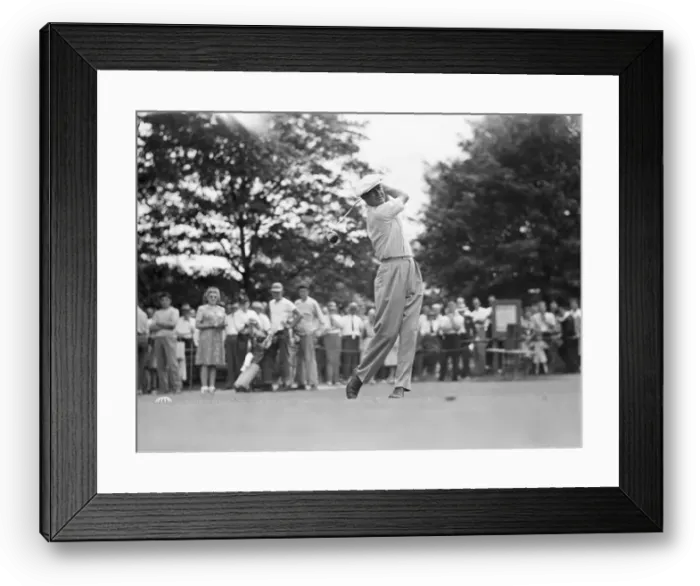 Framed Print : Byron Nelson Teeing Off Framed Print : Byron Nelson Teeing Off