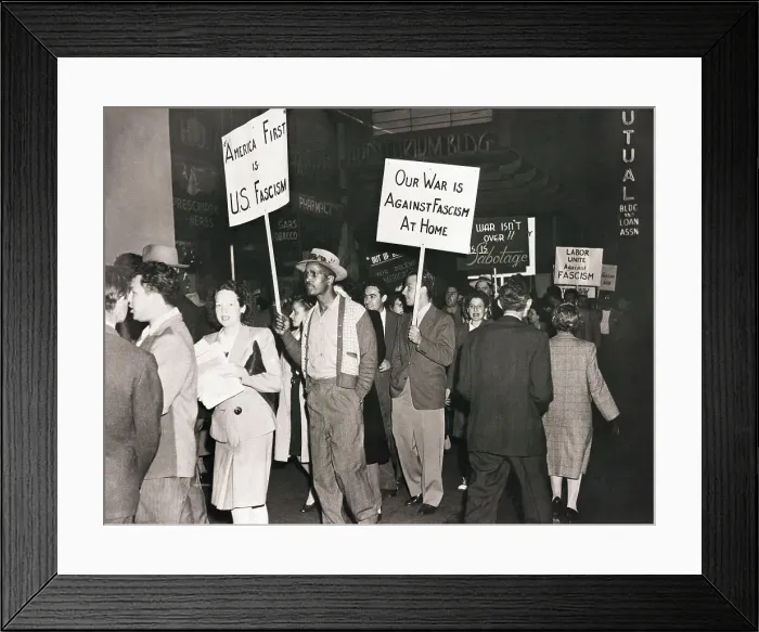 Framed Print : Picketing Against Gerald L.K. Smith Framed Print : Picketing Against Gerald L.K. Smith