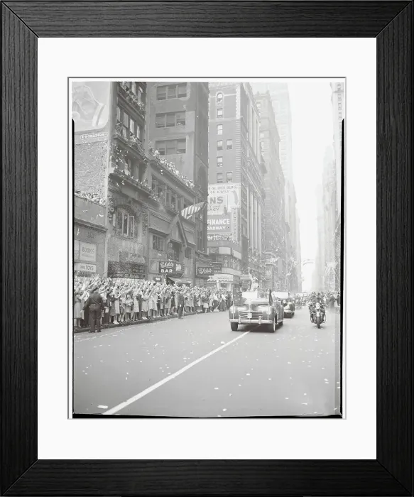 Framed Print : Dwight D. Eisenhower in Manhattan Parade Framed Print : Dwight D. Eisenhower in Manhattan Parade