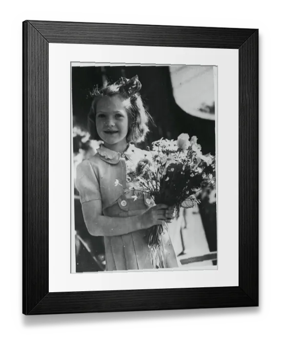 Framed Print : Princess Desiree With Bouquet Framed Print : Princess Desiree With Bouquet