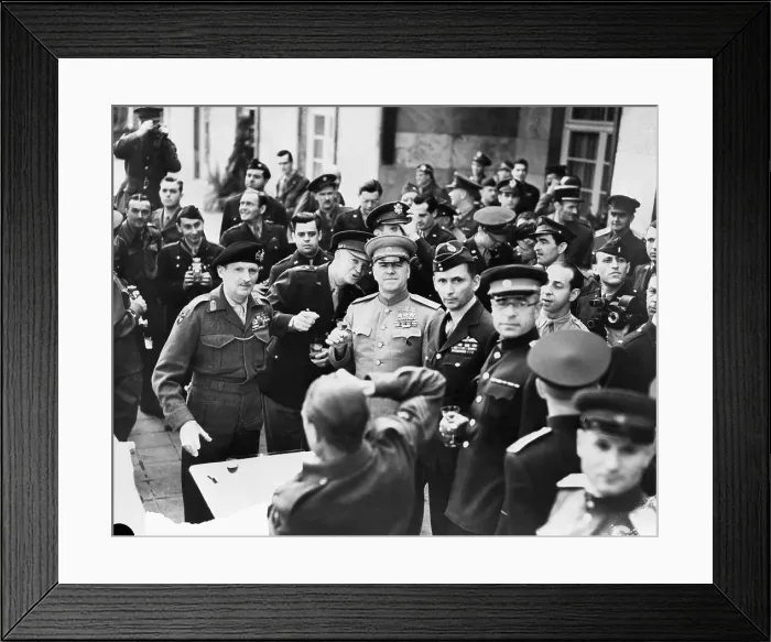 Framed Print : Allied Generals Toast After WWII Framed Print : Allied Generals Toast After WWII