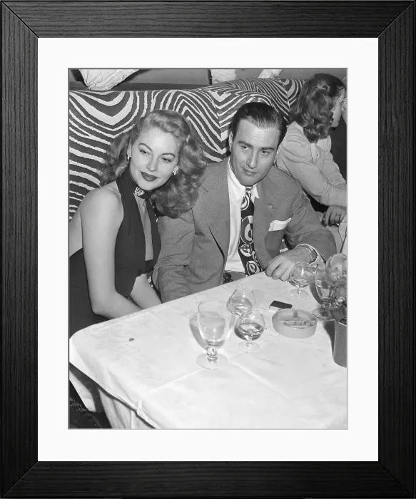 Framed Print : Actress Ava Gardner and Musician Artie Shaw Framed Print : Actress Ava Gardner and Musician Artie Shaw