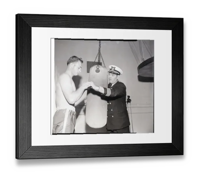 Framed Print : J. Dempsey Gives Commander Punching Tips Framed Print : J. Dempsey Gives Commander Punching Tips