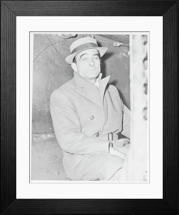 Framed Print : Portrait of Vito Genovese Framed Print : Portrait of Vito Genovese