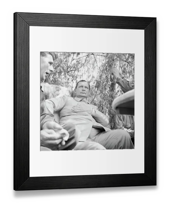 Framed Print : A Grim Goering After His Capture