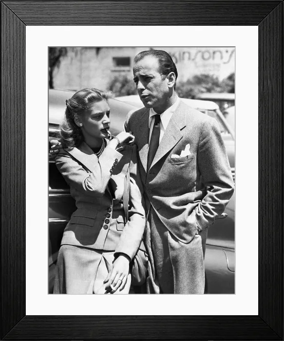 Framed Print : Lauren Bacall and Humphrey Bogart Framed Print : Lauren Bacall and Humphrey Bogart