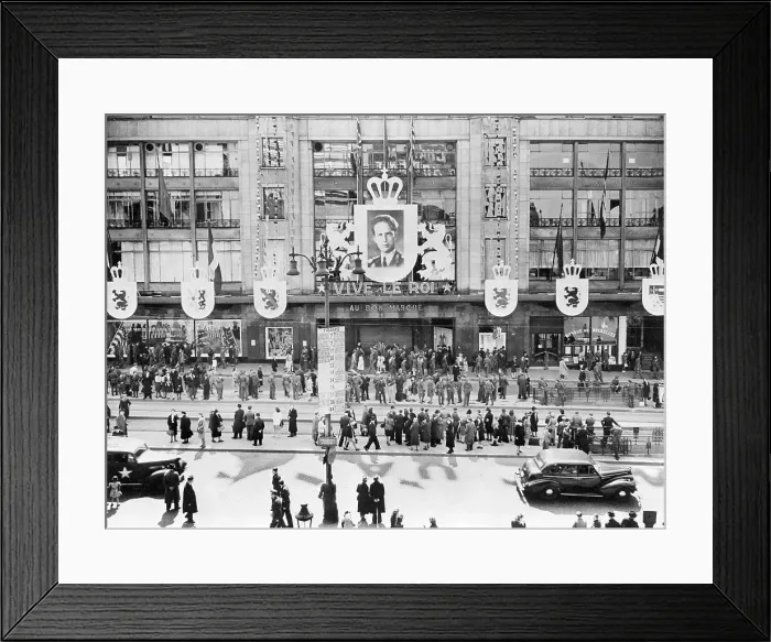 Framed Print : Ceremonial Display on VE Day in Brussels Framed Print : Ceremonial Display on VE Day in Brussels