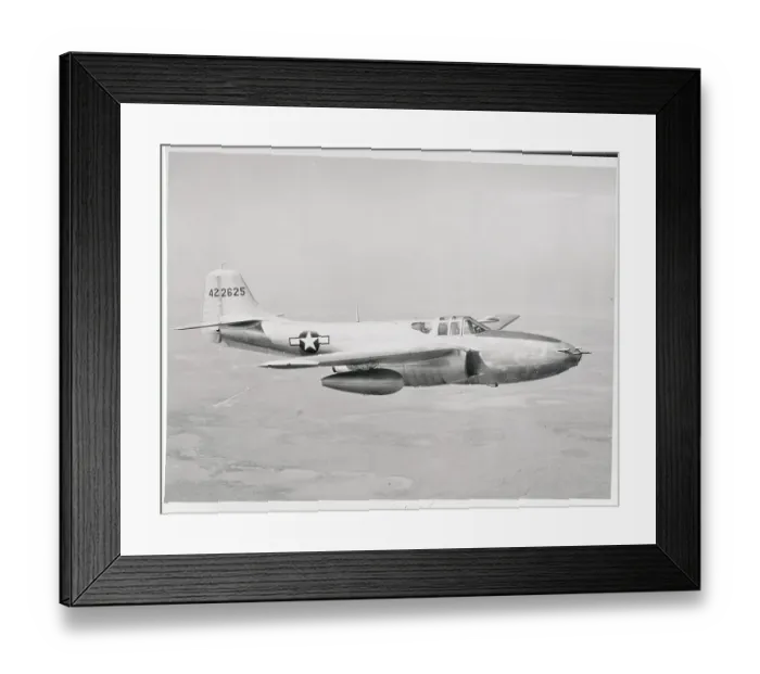 Framed Print : The P-59 Airacomet