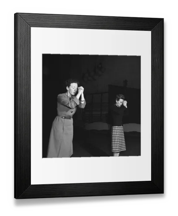 Framed Print : Agnes De Mille And Jan Clayton Framed Print : Agnes De Mille And Jan Clayton