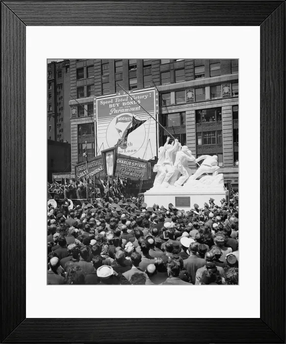 Framed Print : Unveiling Of Iwo Jima Statue Framed Print : Unveiling Of Iwo Jima Statue
