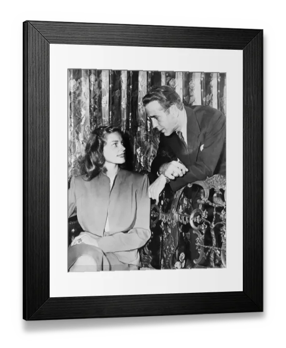 Framed Print : Humphrey Bogart And Lauren Bacall Framed Print : Humphrey Bogart And Lauren Bacall